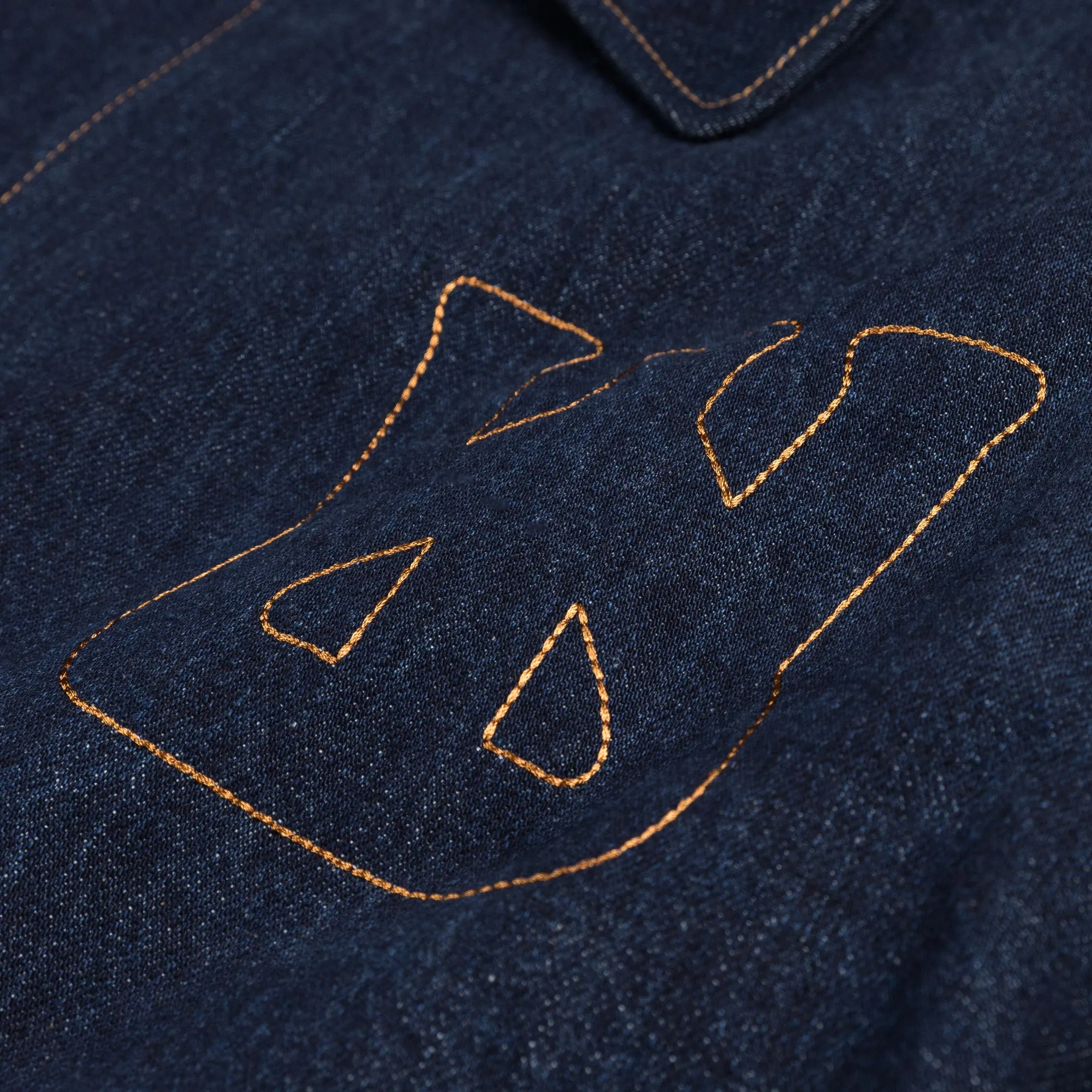 Wales Bonner Echo Denim Varsity Jacket sold by Asphalt Gold product image thumbnail 4