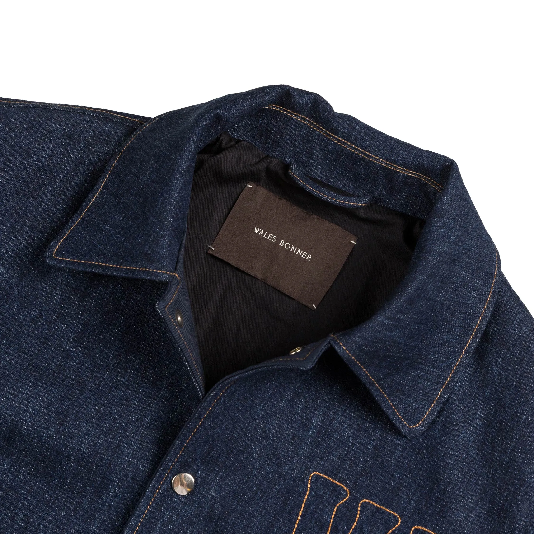 Wales Bonner Echo Denim Varsity Jacket sold by Asphalt Gold product image thumbnail 3