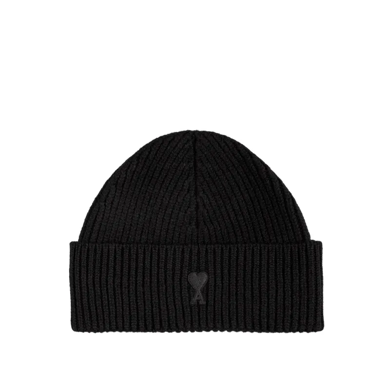 AMI Paris	Ami De Coeur Wool Beanie sold by Asphalt Gold