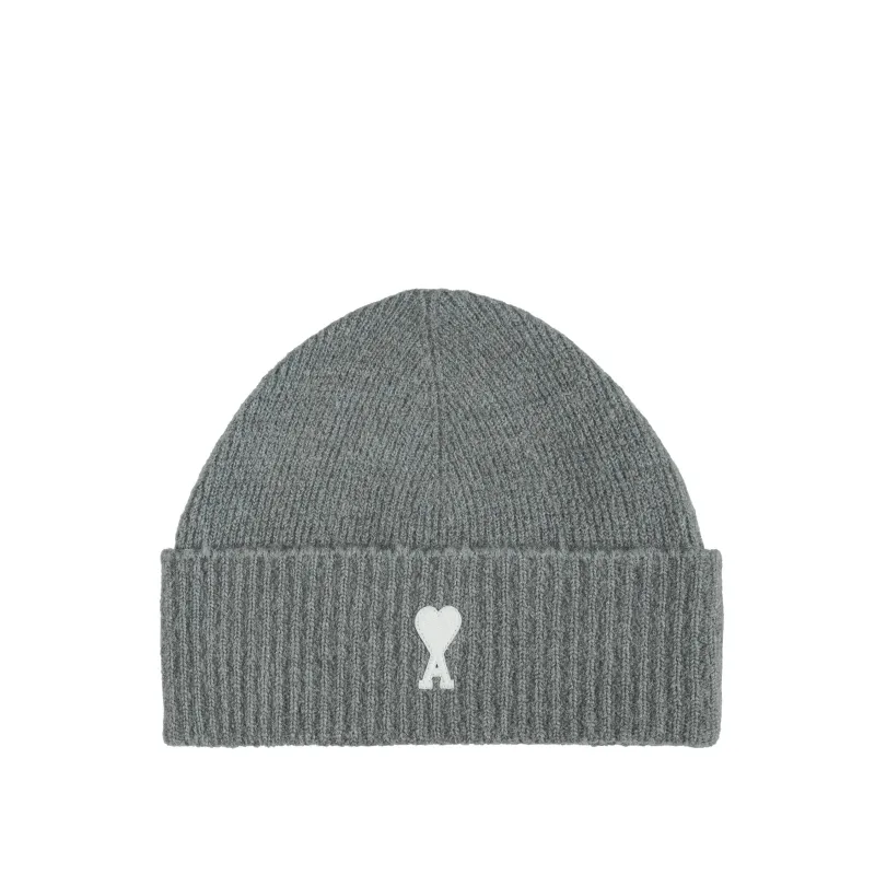 AMI Paris Striped Ami De Coeur Alpaca Beanie sold by Asphalt Gold