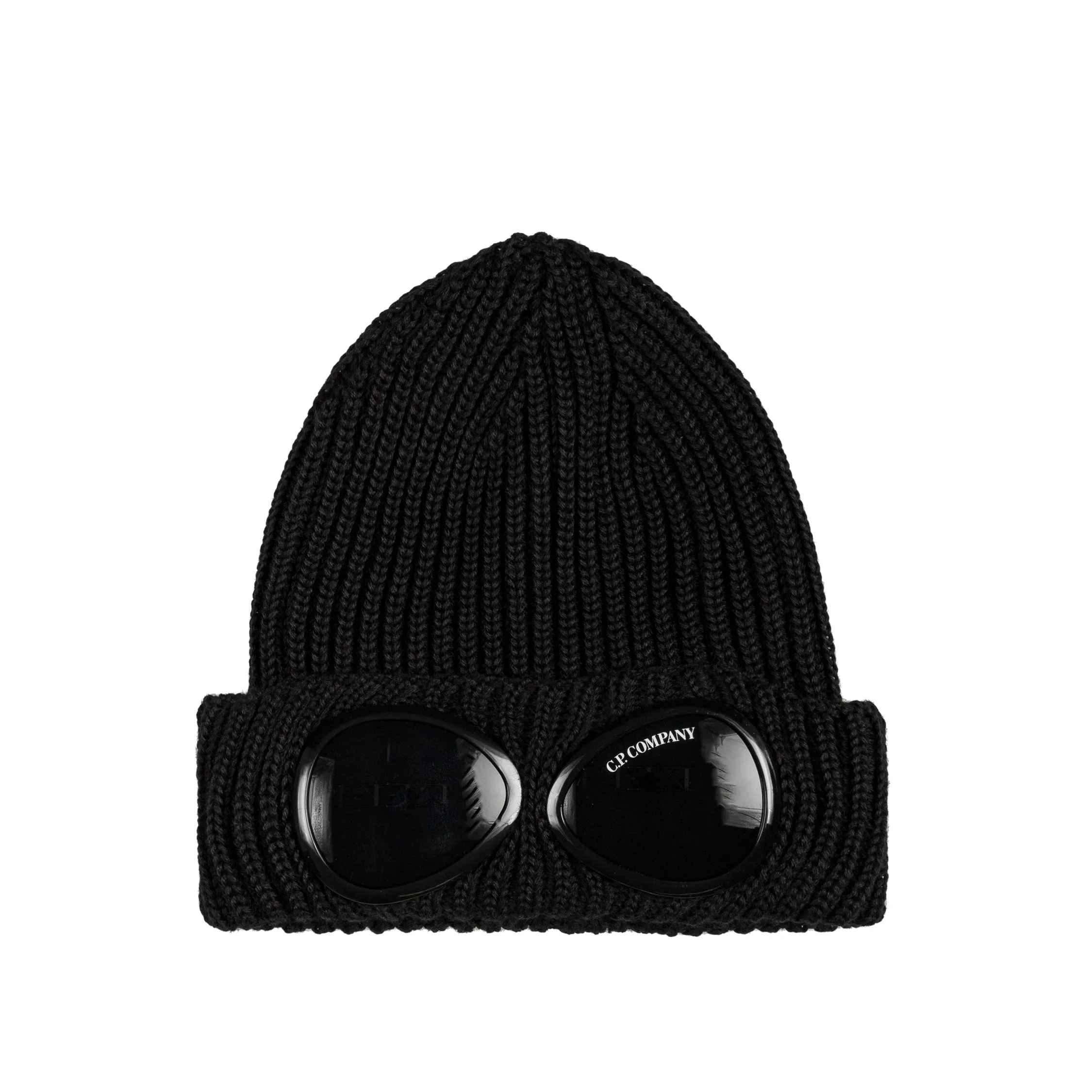 C.P. Company Extra Fine Merino Wool Knit Goggle Beanie sold by Asphalt Gold