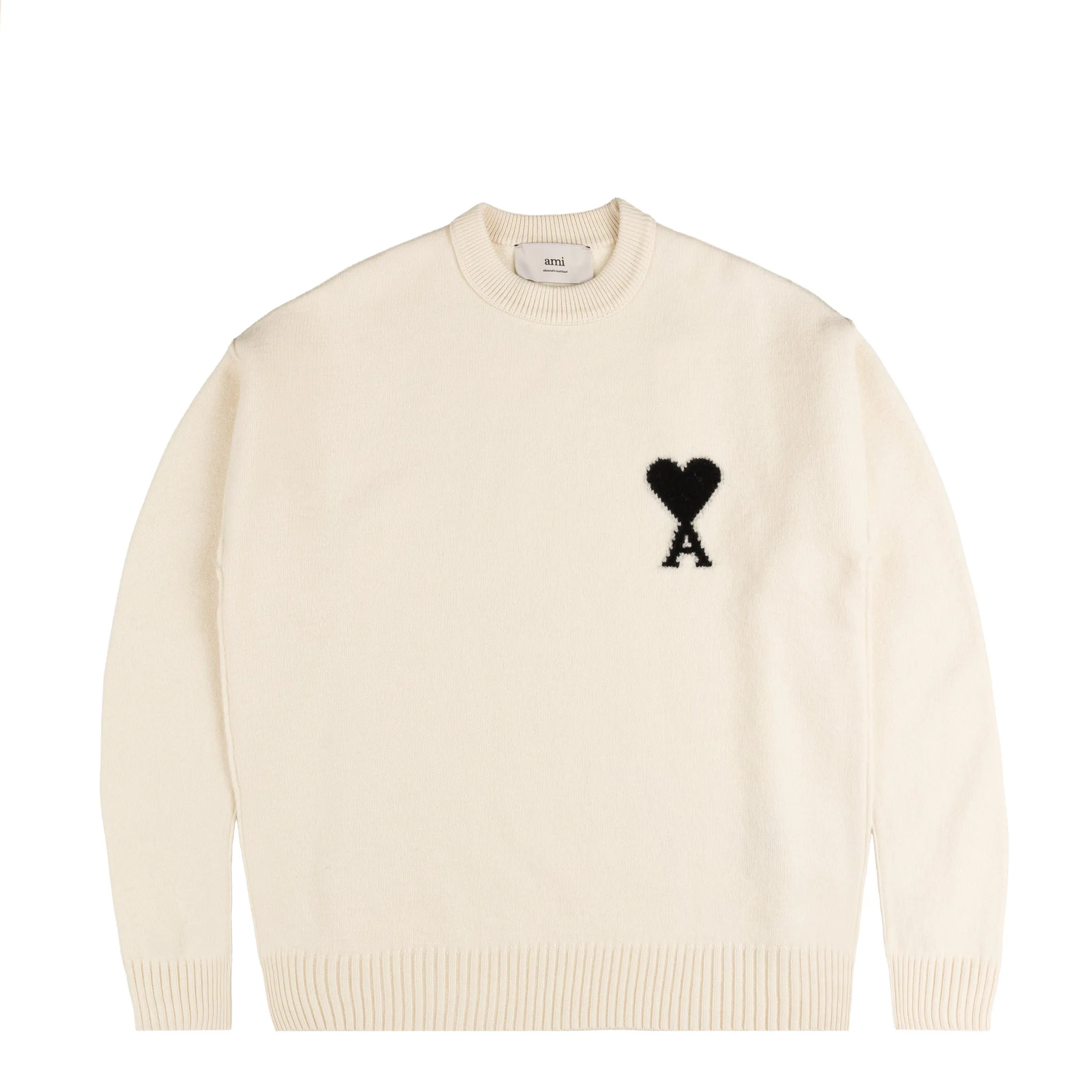 AMI Paris Ami De Coeur Wool Sweater sold by Asphalt Gold