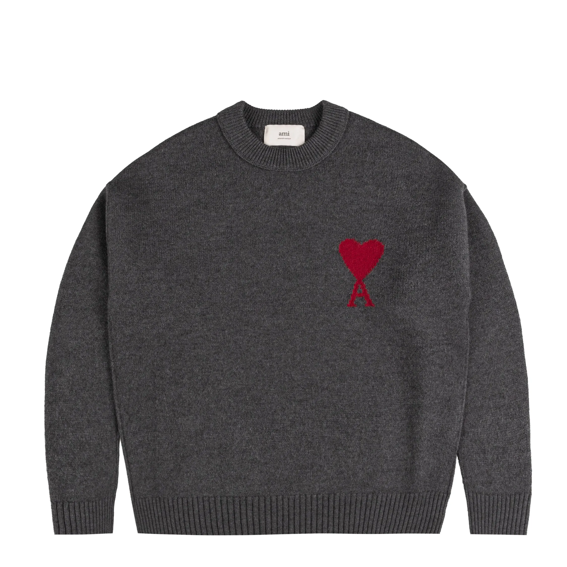 AMI Paris Ami De Coeur Wool Sweater sold by Asphalt Gold