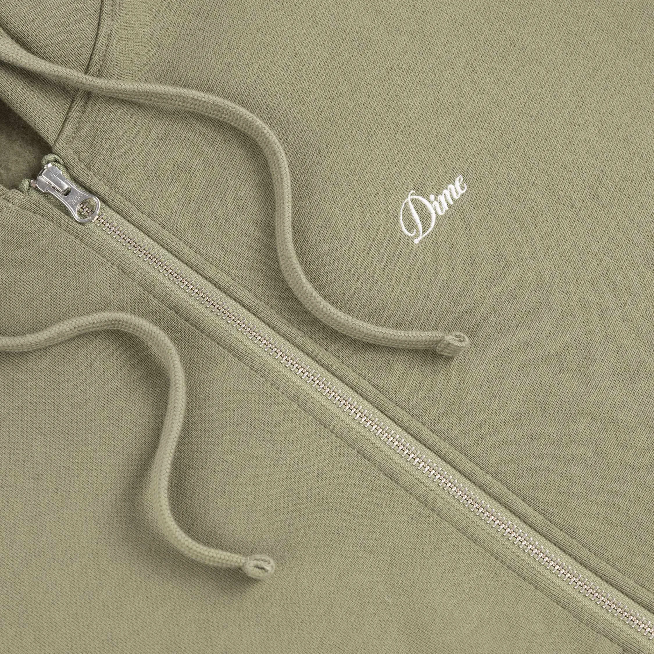 Dime Cursive Zip Hoodie sold by Asphalt Gold product image thumbnail 2