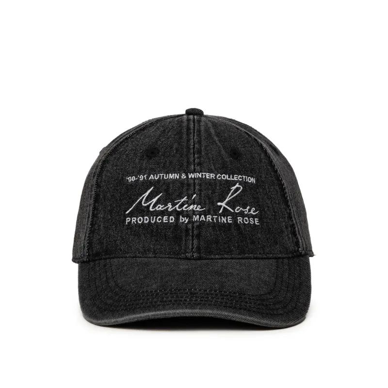 Martine Rose CUT PEAK CAP black キャップ Martine Rose Cut Peak Back Cap, Black — SLOW WAVES