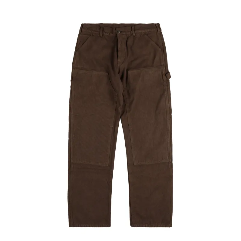Sky High Farm Universe Flannel Lined Canvas Double Knee Pants Woven sold by Asphalt Gold