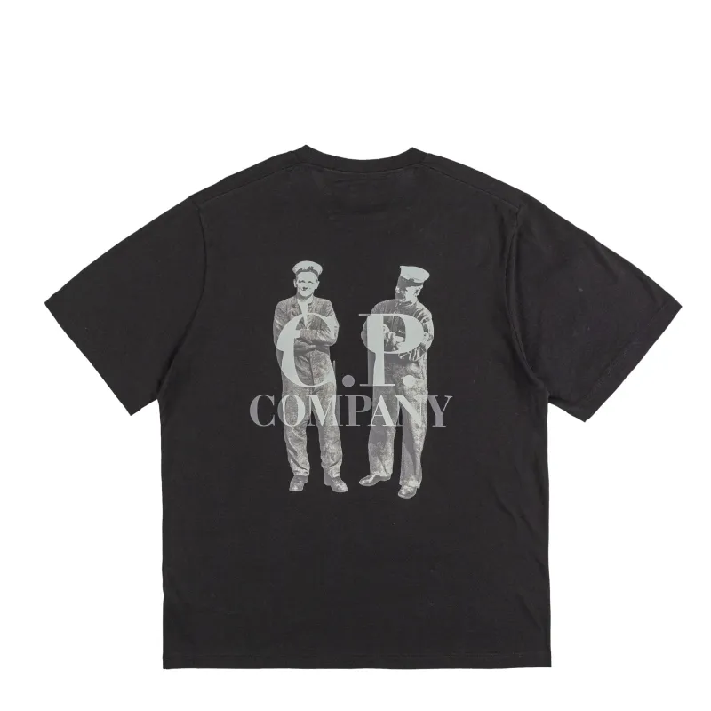 C.P. Company Jersey British Sailor Logo T-Shirt sold by Asphalt Gold