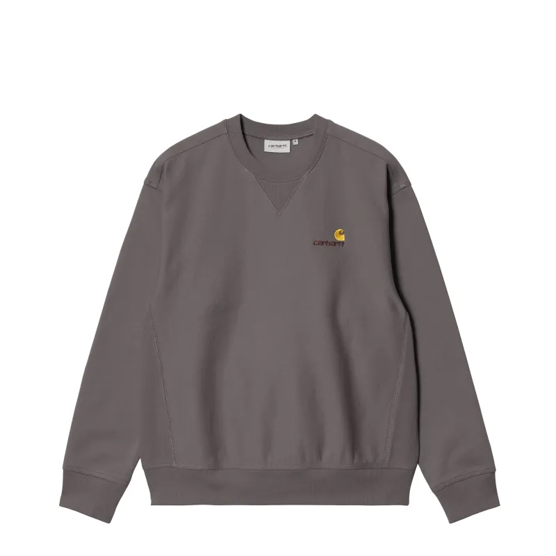 Carhartt WIP American Script Sweat sold by Asphalt Gold