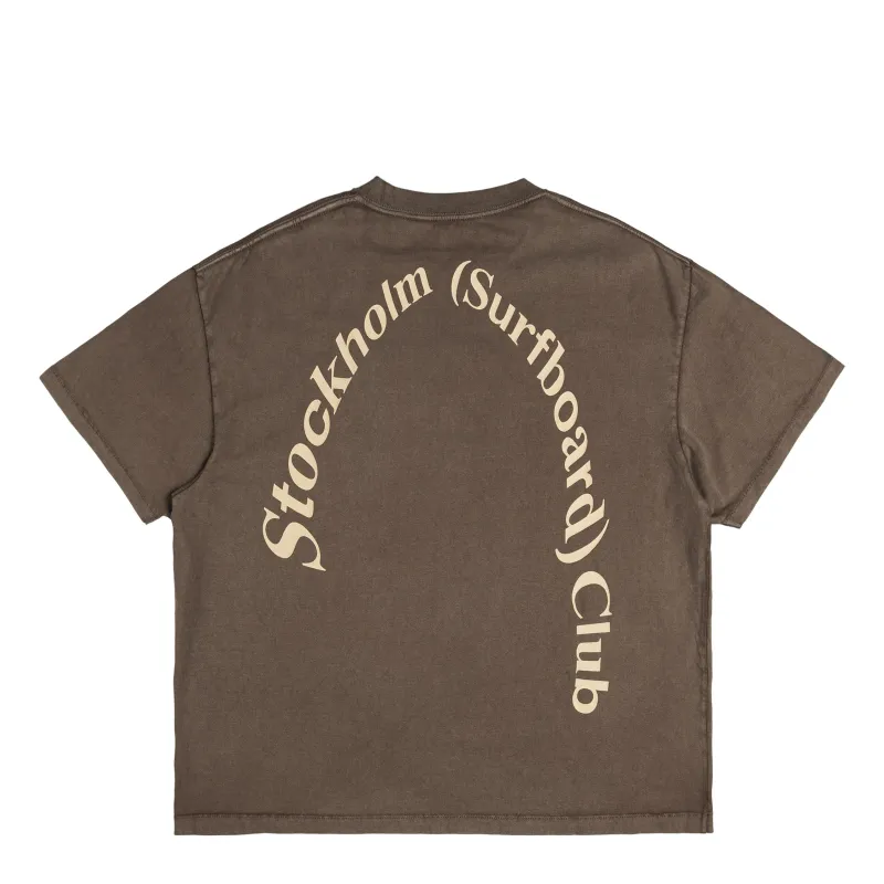 Stockholm Surfboard Club Box Tee Back Logo sold by Asphalt Gold