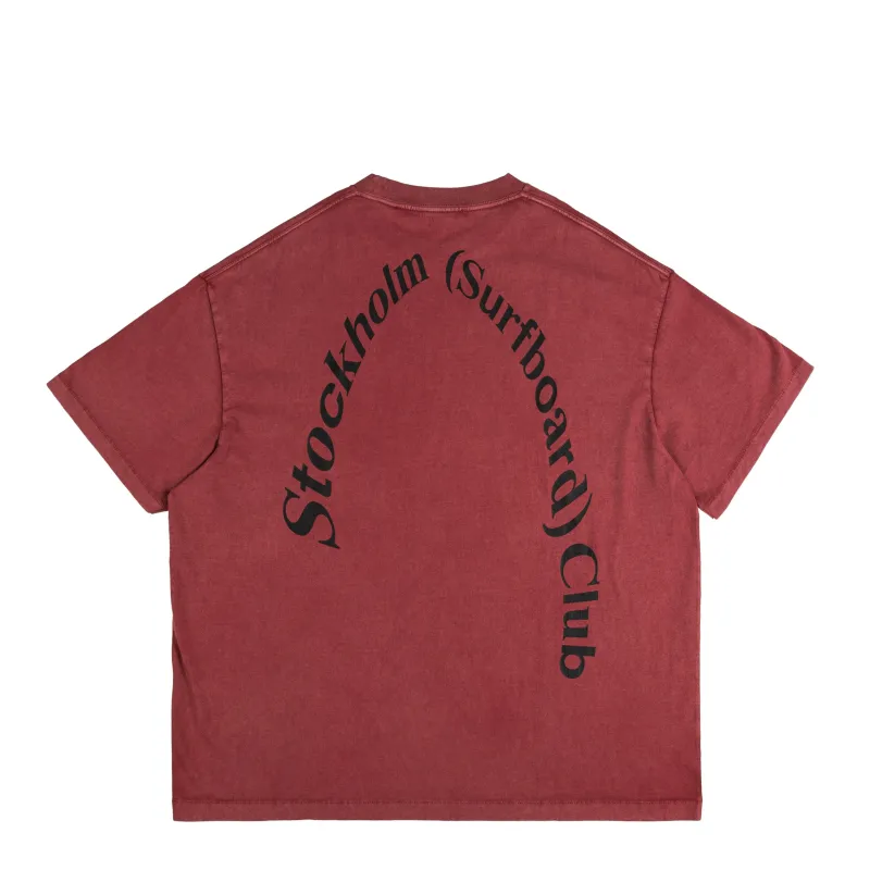 Stockholm Surfboard Club Box Tee Back Logo sold by Asphalt Gold