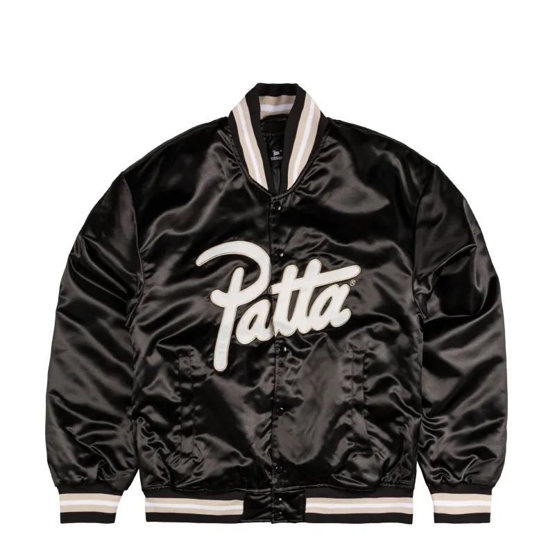 Patta Script Logo Satin Varsity Jacket sold by Asphalt Gold