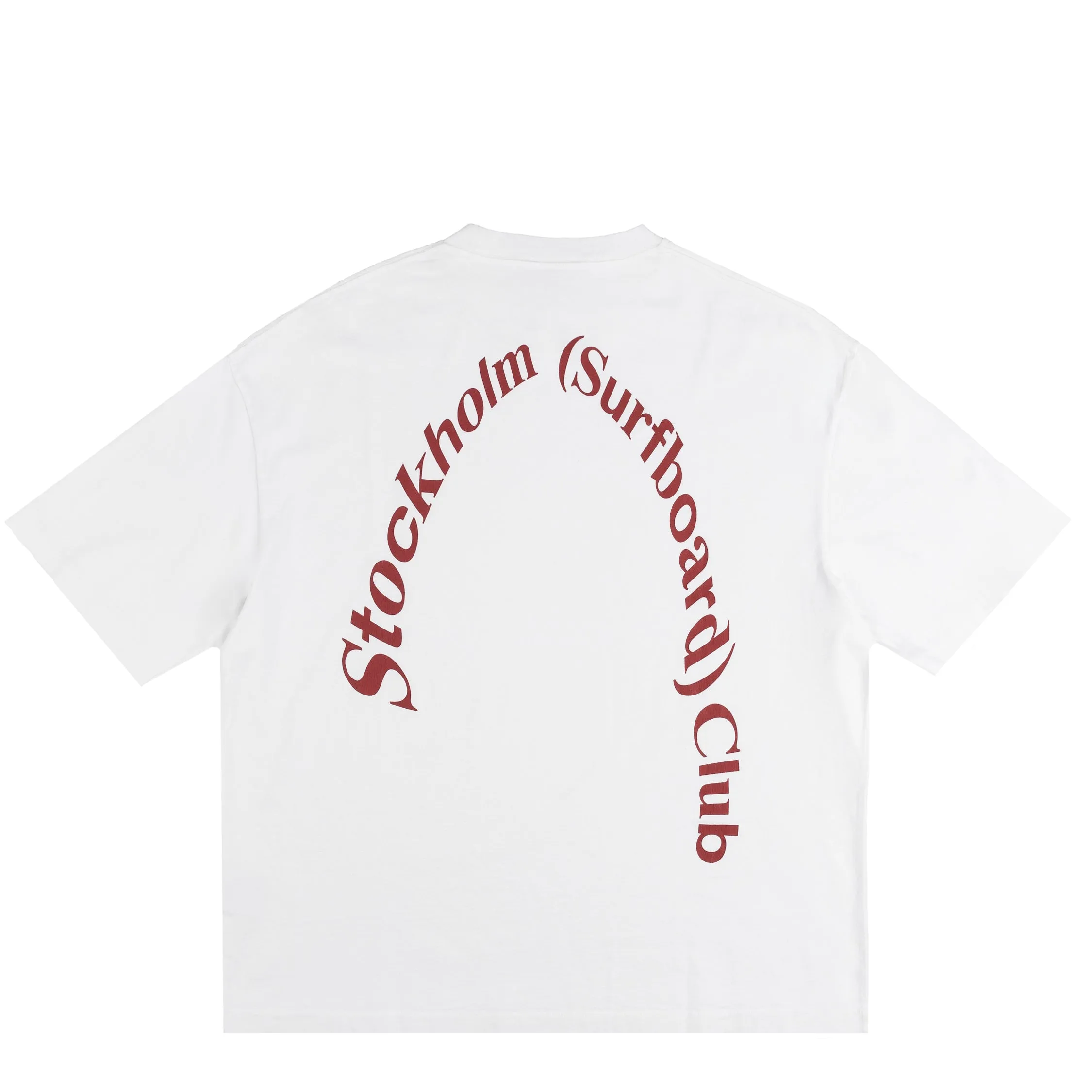 Stockholm Surfboard Club Box Tee Back Logo sold by Asphalt Gold