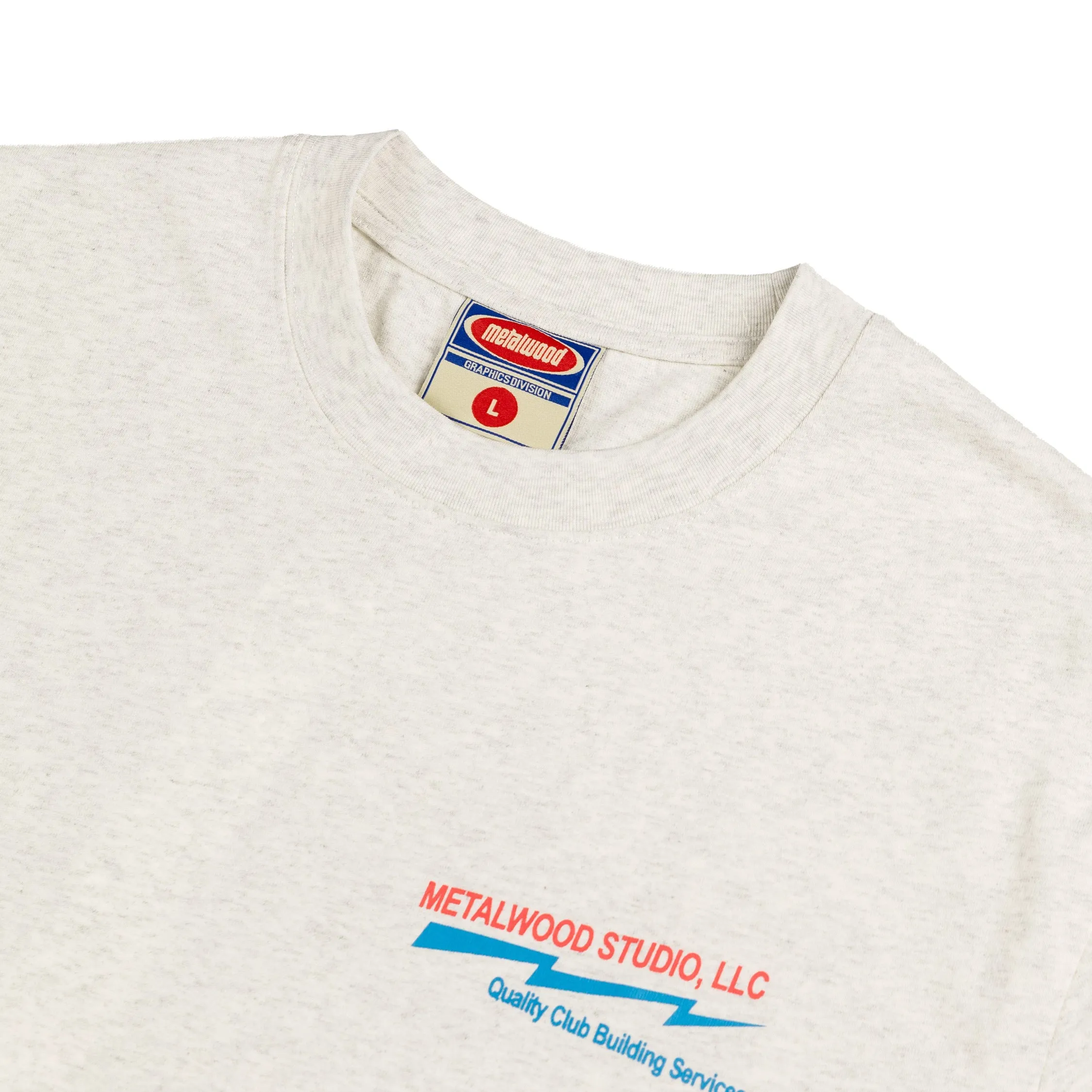 Metalwood Club Building T-Shirt sold by Asphalt Gold product image thumbnail 2