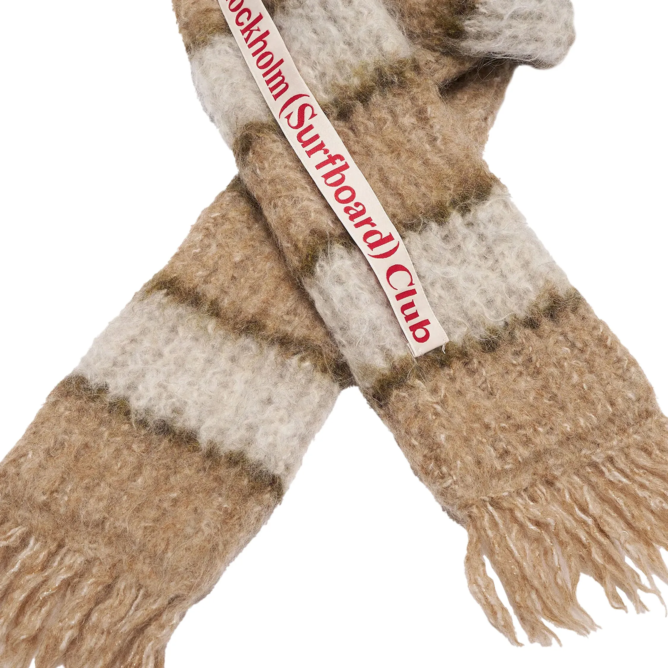 Stockholm Surfboard Club Narrow Striped Knitted Scarf sold by Asphalt Gold product image thumbnail 3