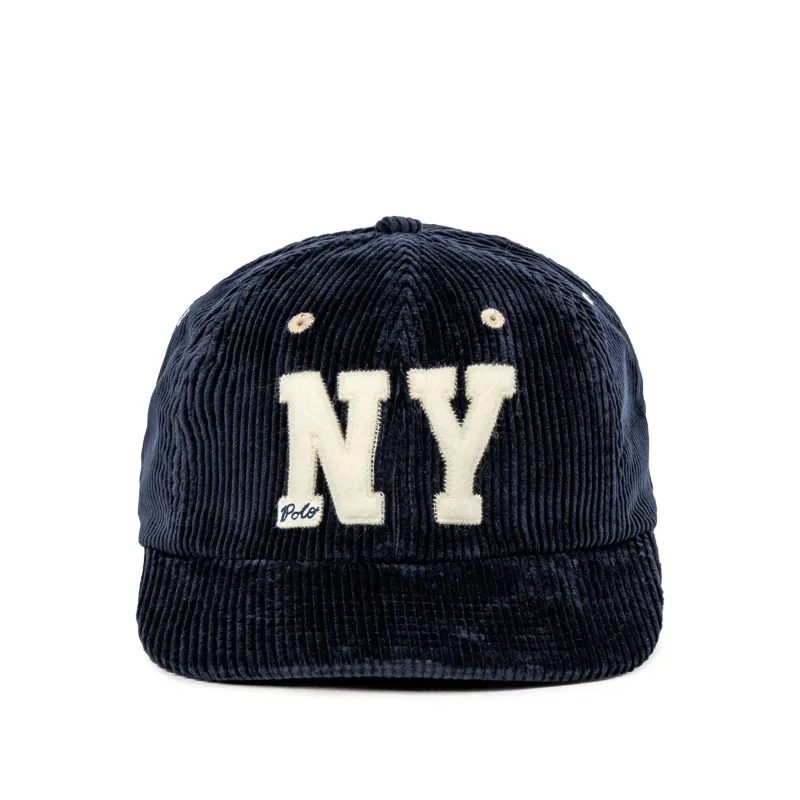 Polo Ralph Lauren NY Logo Corduroy Ball Cap sold by Asphalt Gold