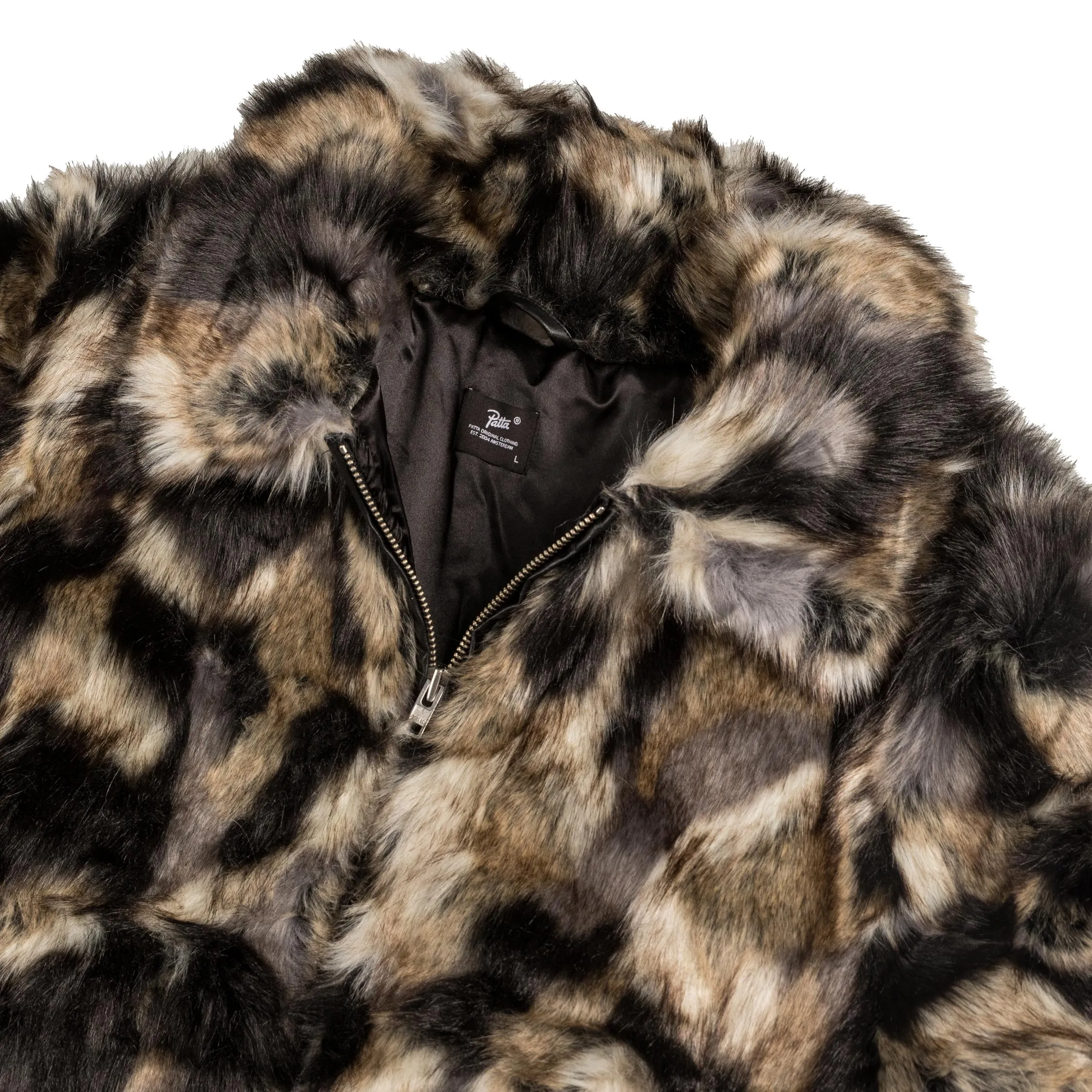 Patta Faux Fur Patchwork Jacket sold by Asphalt Gold product image thumbnail 3