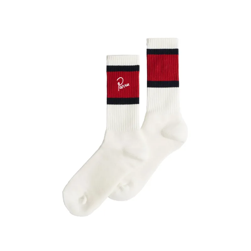 By Parra Signature Striped Crew Socks sold by Asphalt Gold