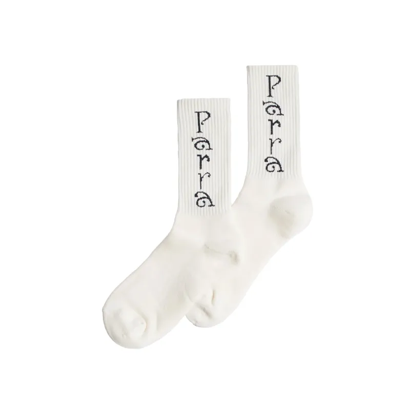 By Parra Weird Trad Logo Crew Socks sold by Asphalt Gold