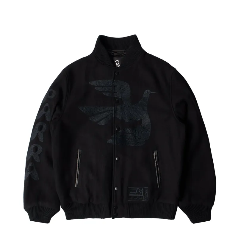 By Parra Not Movie Quality Varsity Jacket sold by Asphalt Gold