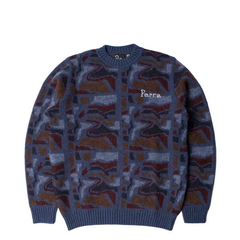 By Parra Repeat FTP Booster Knitted Pullover sold by Asphalt Gold