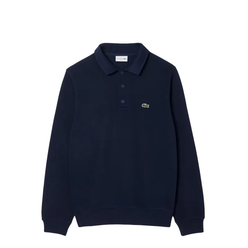 Lacoste Ribbed Cotton Polo Collar Sweatshirt sold by Asphalt Gold