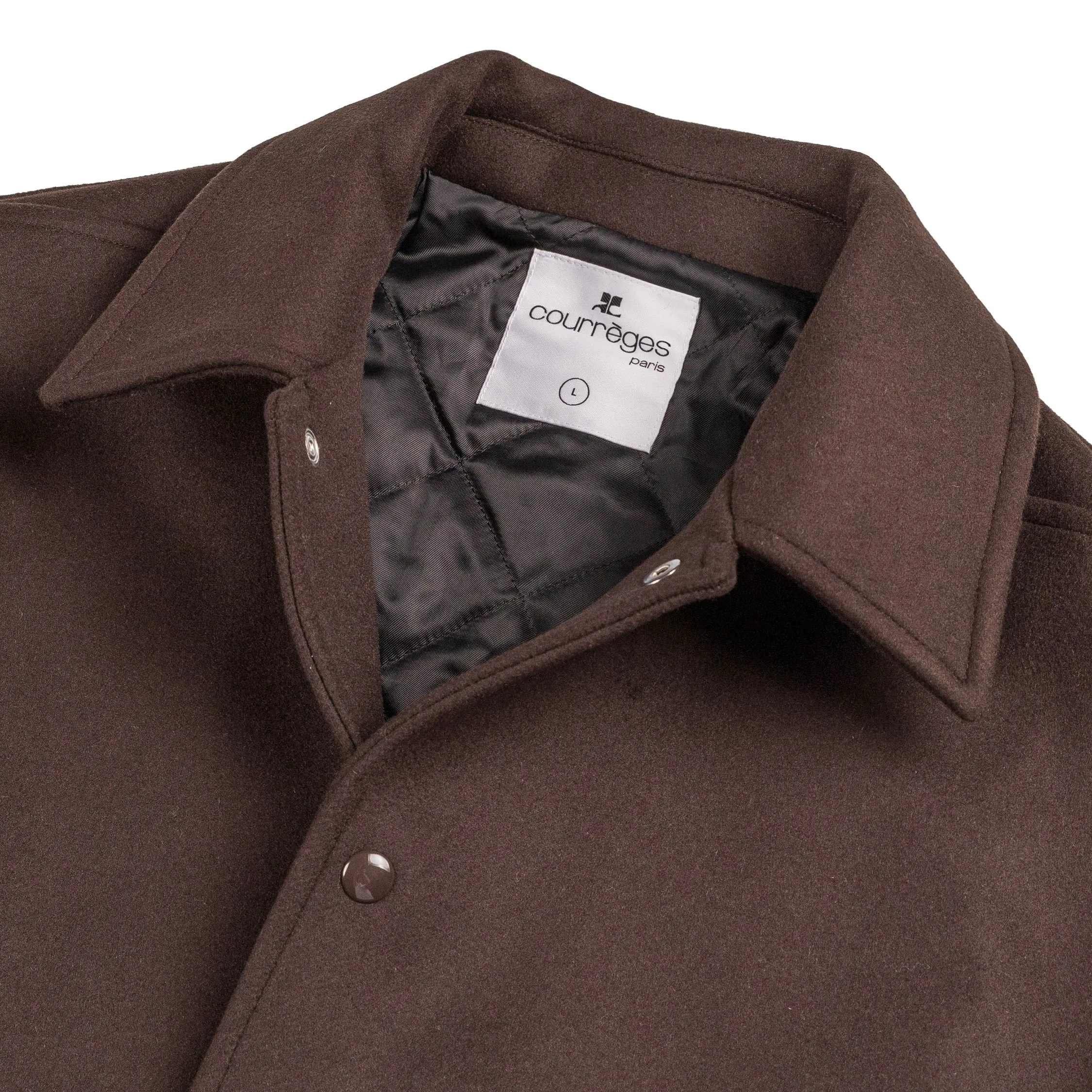 Courreges Embroidered Wool & Silk Overshirt sold by Asphalt Gold product image thumbnail 3