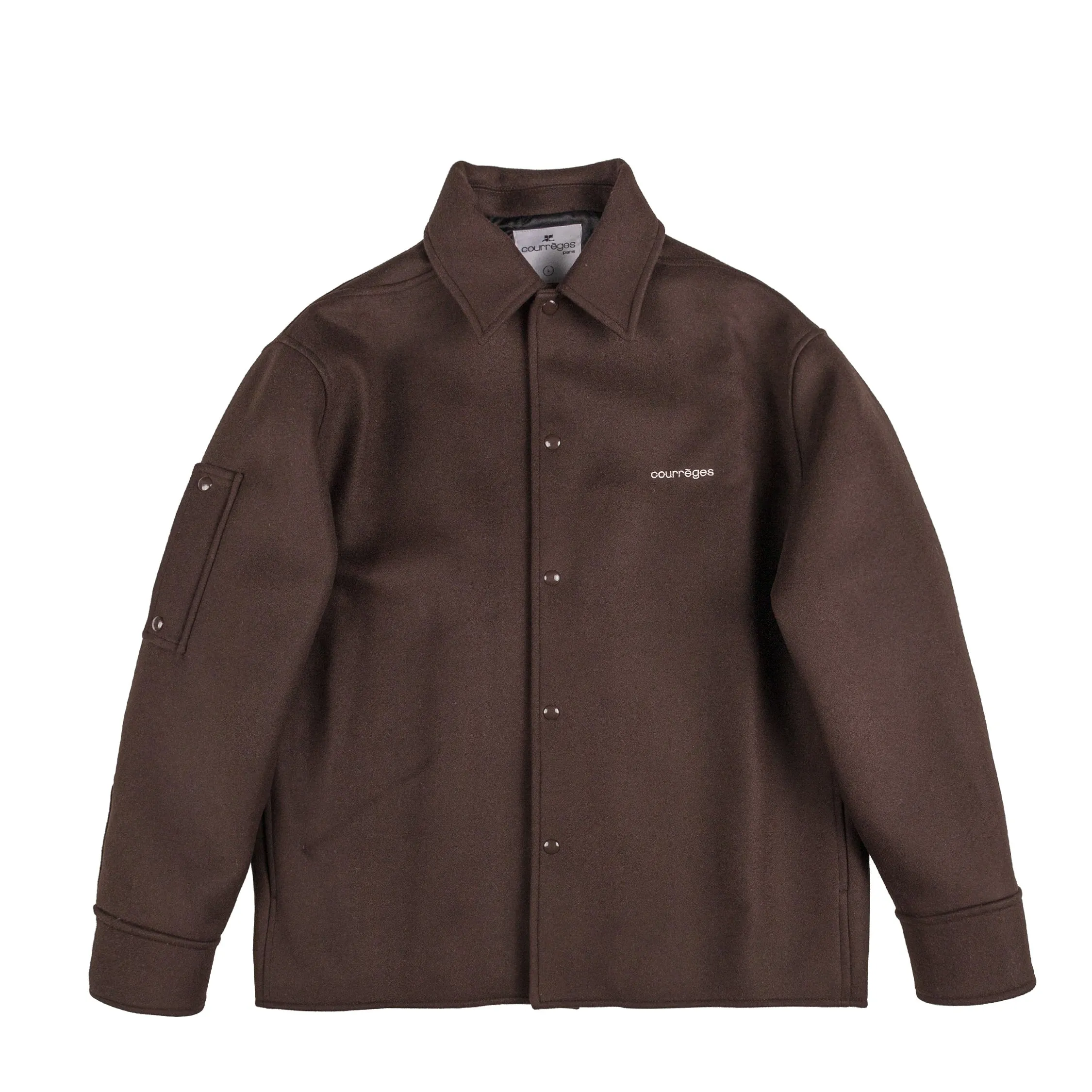 Courreges Embroidered Wool & Silk Overshirt sold by Asphalt Gold