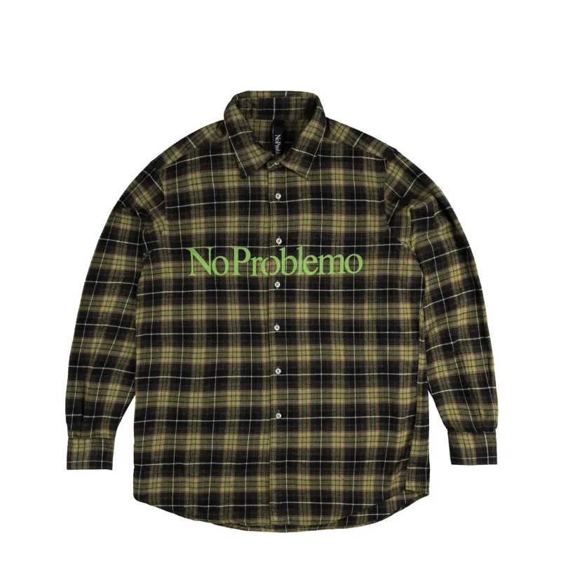 No Problemo Plaid Shirt sold by Asphalt Gold