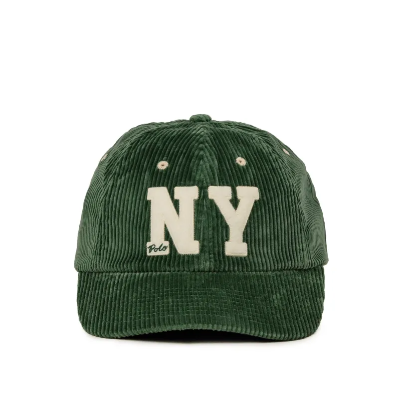 Polo Ralph Lauren NY Logo Corduroy Ball Cap sold by Asphalt Gold