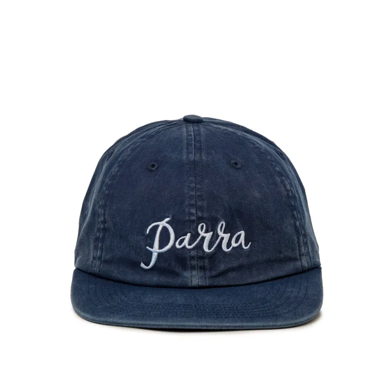 By Parra Scripted 6 Panel Hat sold by Asphalt Gold