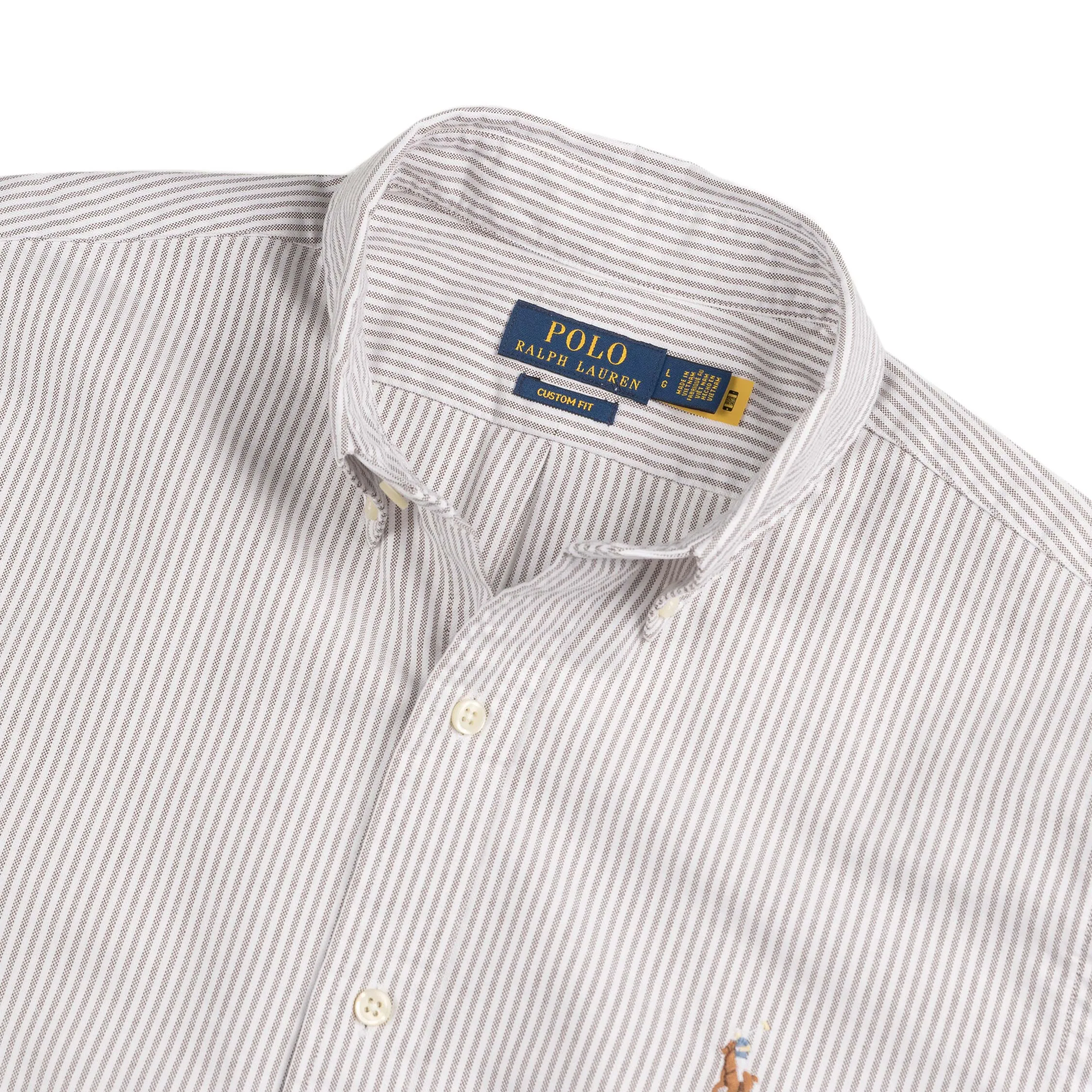 Polo Ralph Lauren Custom Fit Striped Oxford Shirt sold by Asphalt Gold product image thumbnail 3
