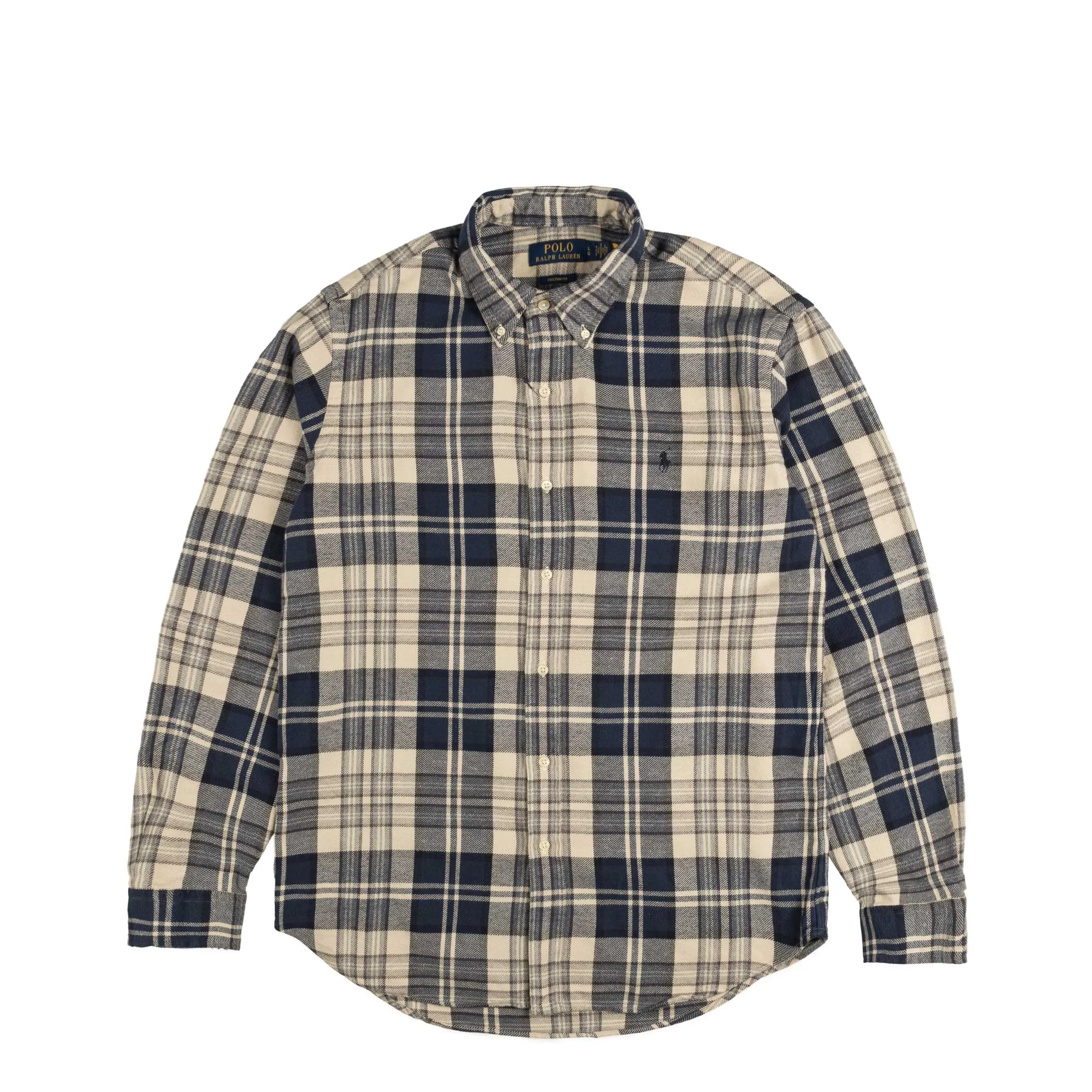 Polo Ralph Lauren Custom Fit Plaid Brushed Flannel Shirt sold by Asphalt Gold
