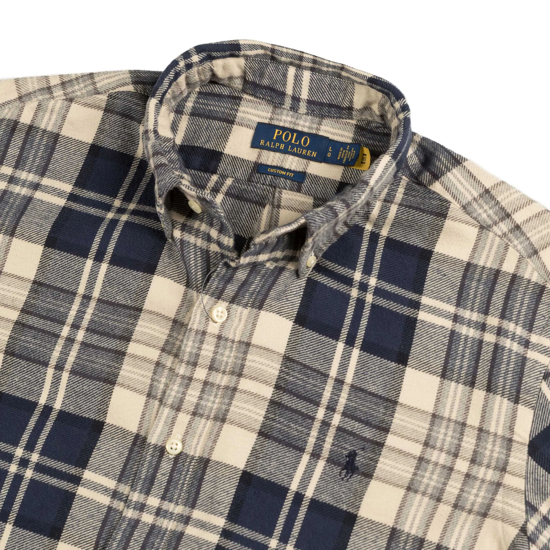 Polo Ralph Lauren Custom Fit Plaid Brushed Flannel Shirt sold by Asphalt Gold product image thumbnail 4
