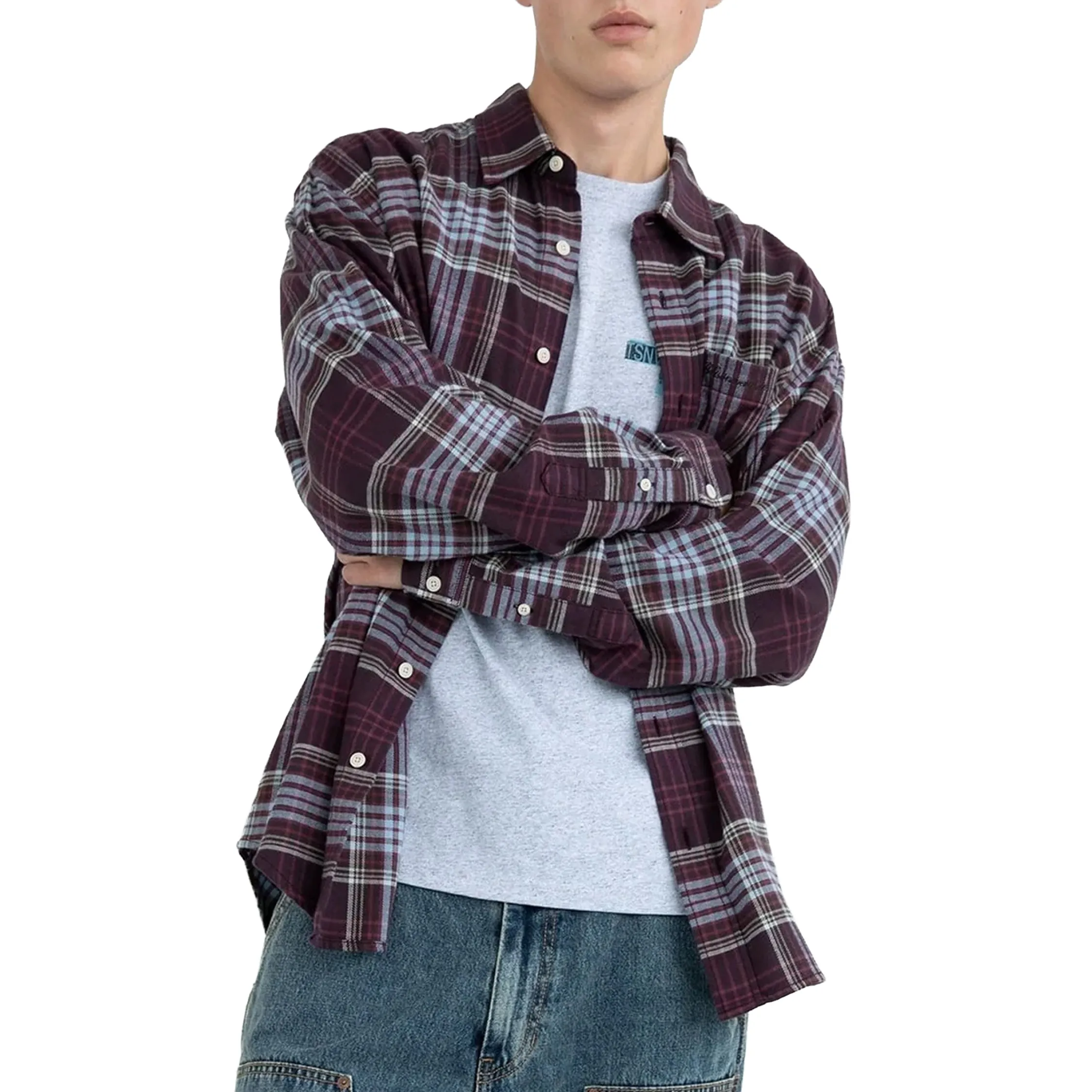 thisisneverthat Flannel Check Shirt sold by Asphalt Gold product image thumbnail 4