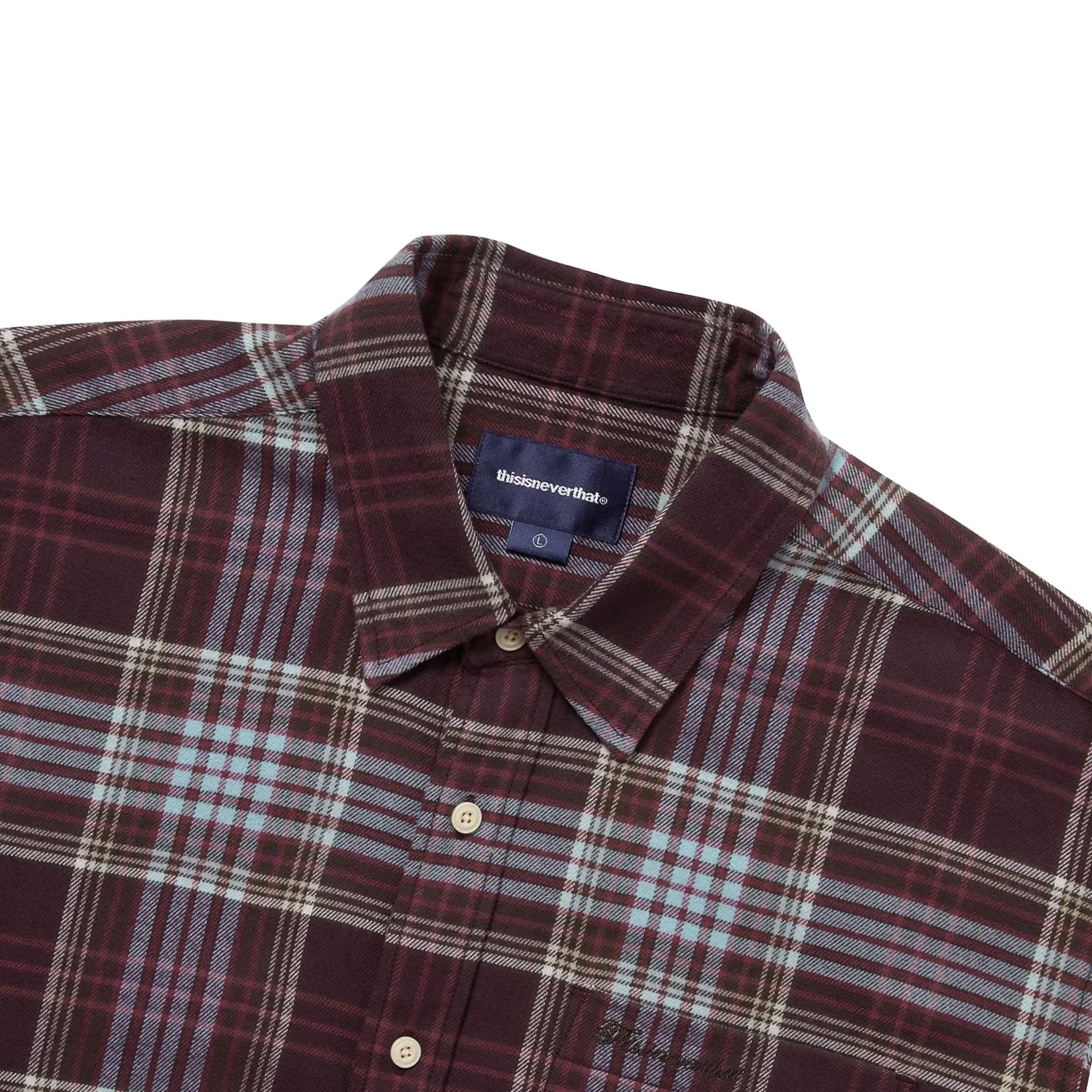 thisisneverthat Flannel Check Shirt sold by Asphalt Gold product image thumbnail 3