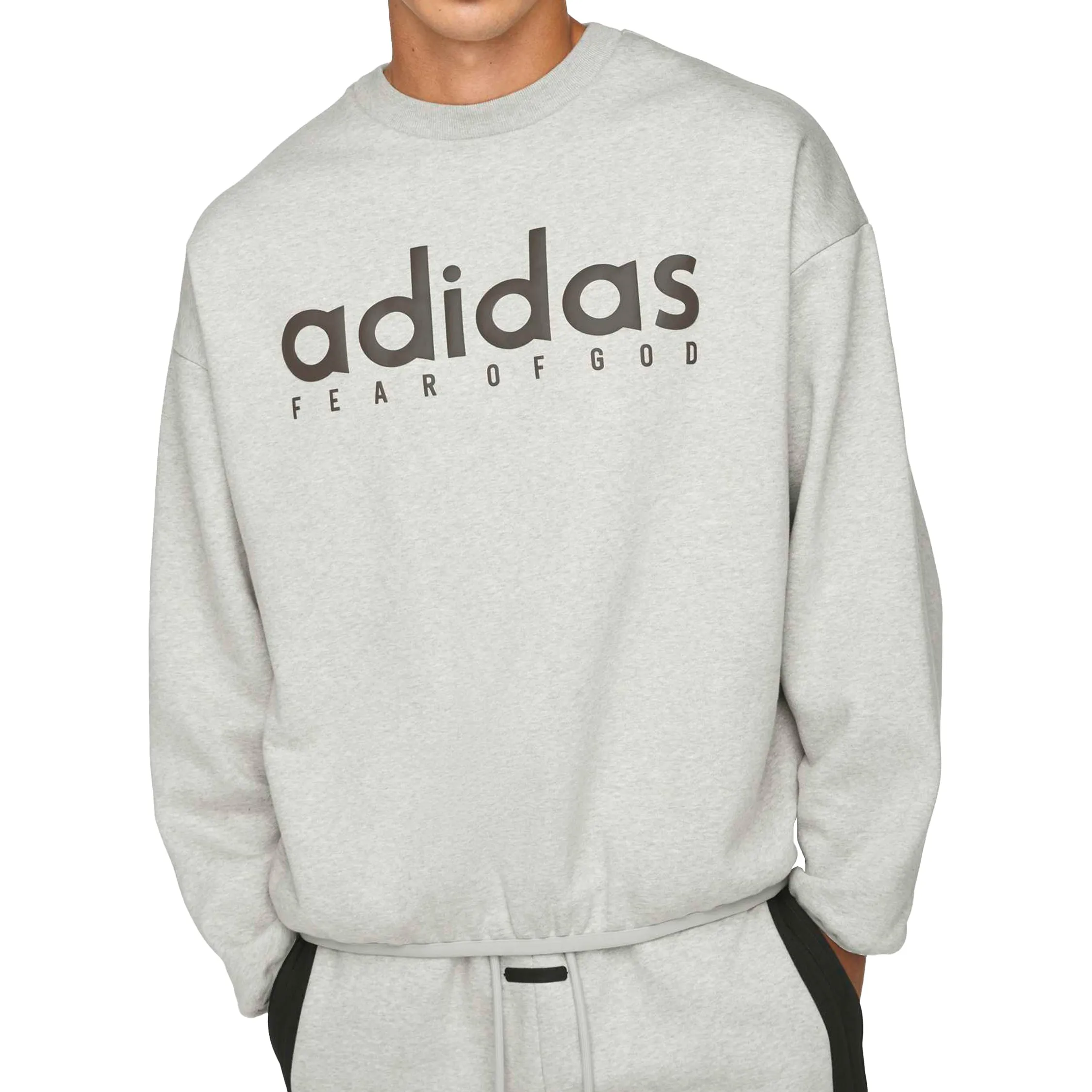 Adidas x Fear Of God Athletics Heather Fleece Crewneck sold by Asphalt Gold product image thumbnail 3