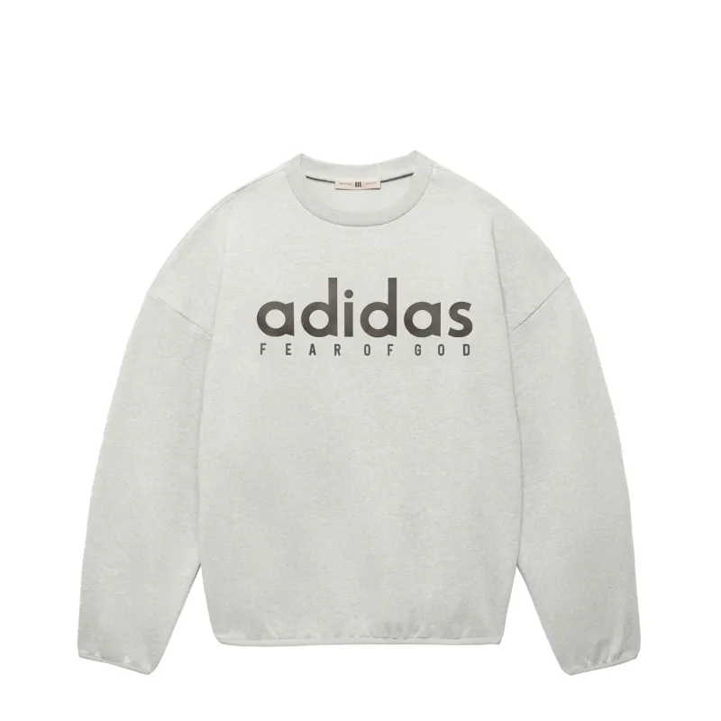 Adidas x Fear Of God Athletics Heather Fleece Crewneck sold by Asphalt Gold