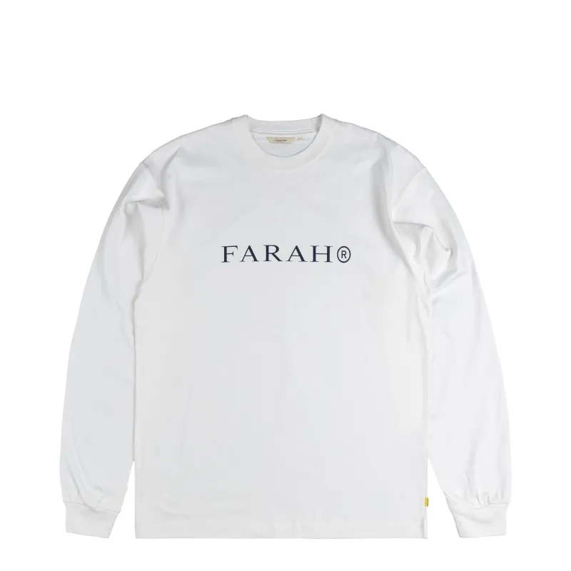 Farah Japan Printed Logo LS Tee OG Logo sold by Asphalt Gold