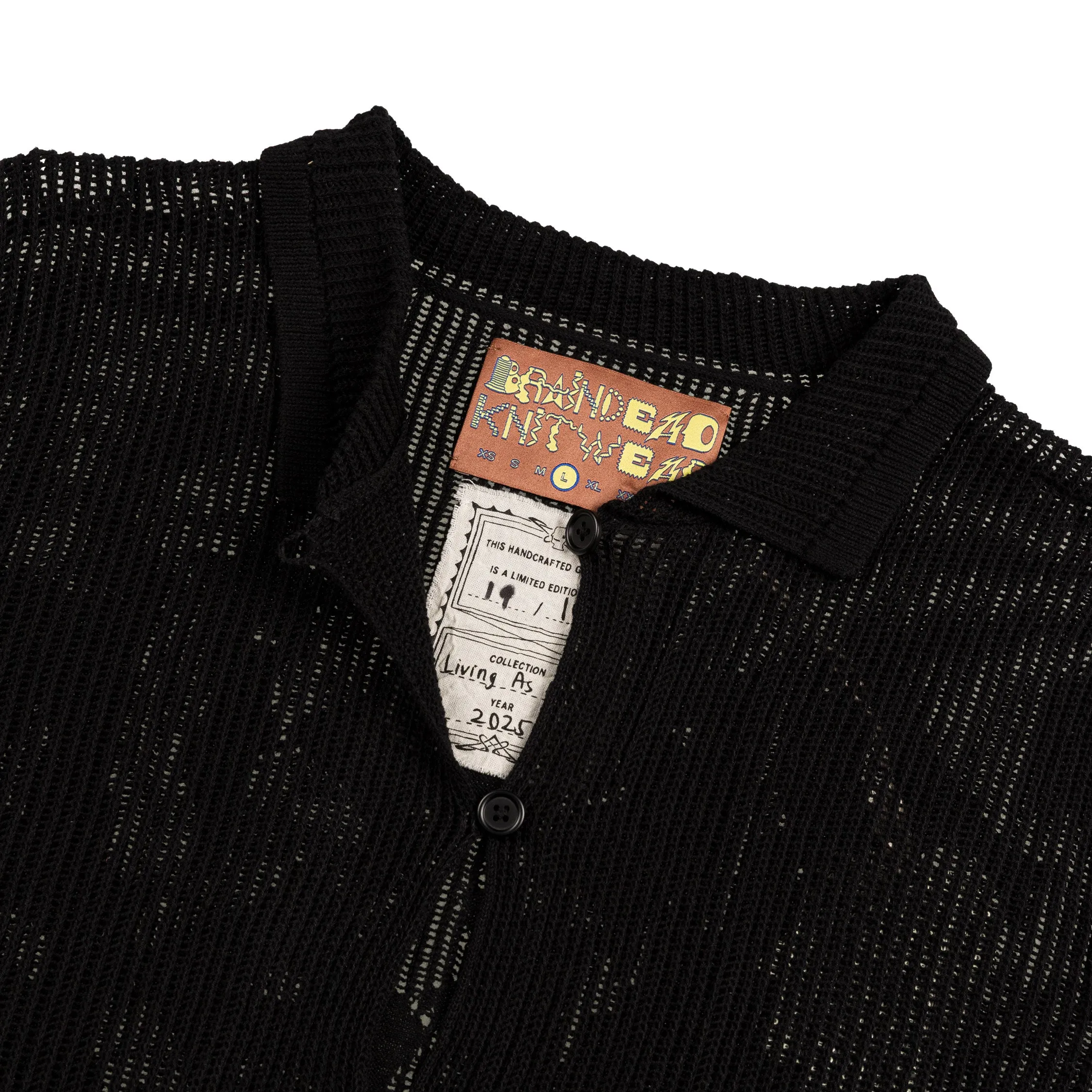 Brain Dead Mesh Knit Spiral Cardigan sold by Asphalt Gold product image thumbnail 3