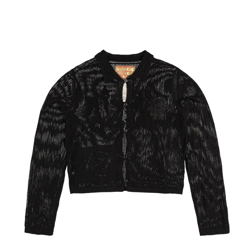 Brain Dead Mesh Knit Spiral Cardigan sold by Asphalt Gold