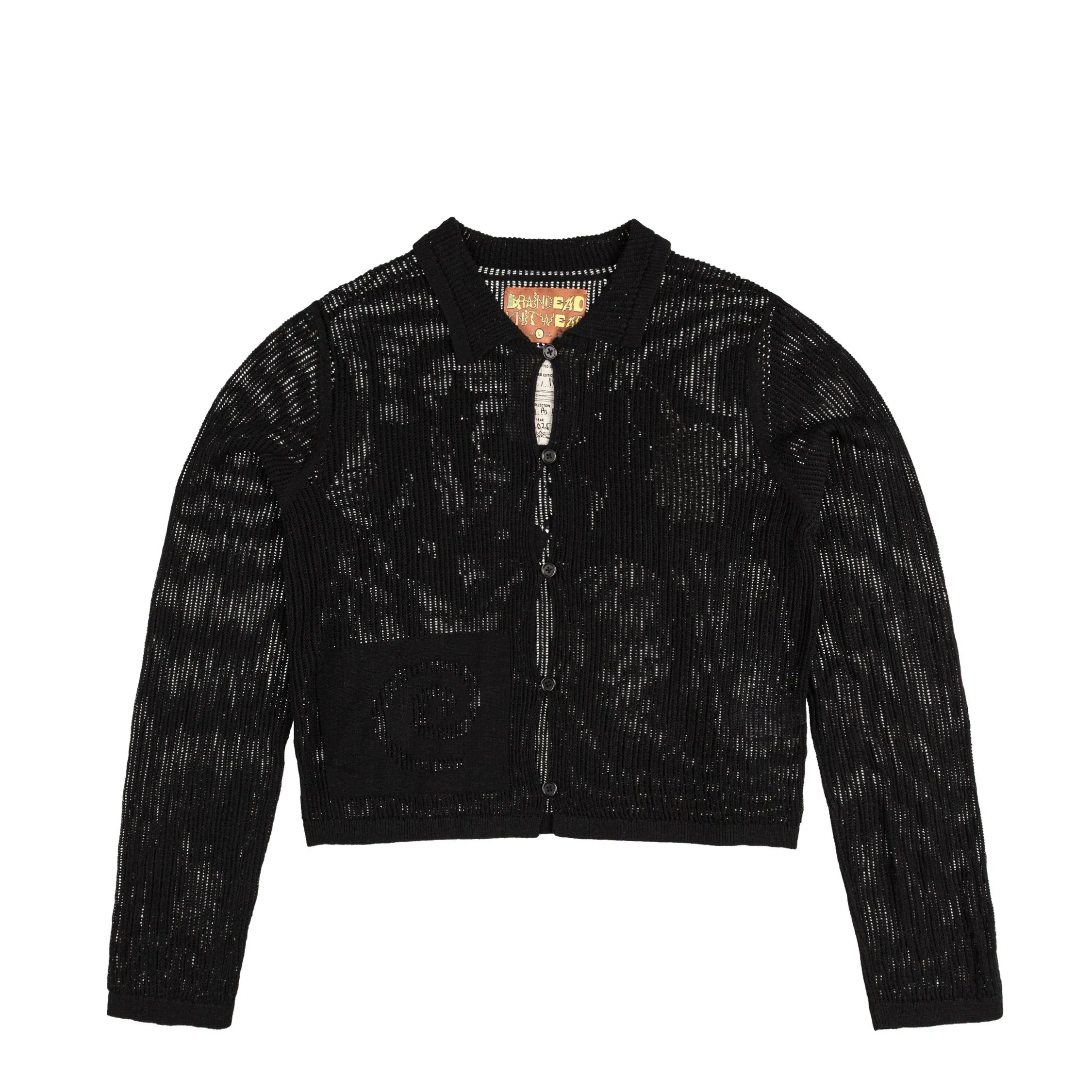Brain Dead Mesh Knit Spiral Cardigan sold by Asphalt Gold