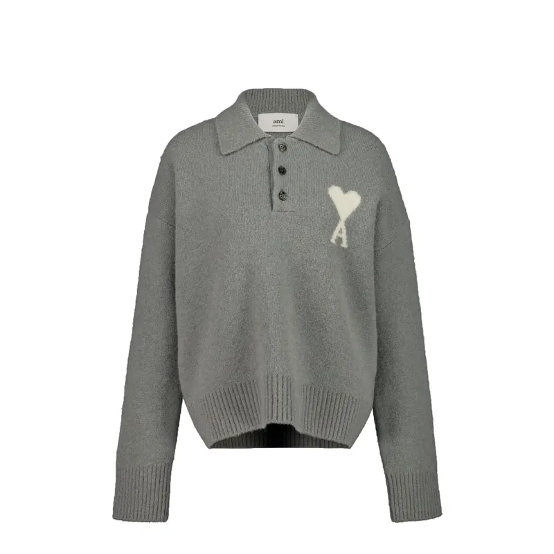 AMI Paris Ami De Coeur Polo sold by Asphalt Gold