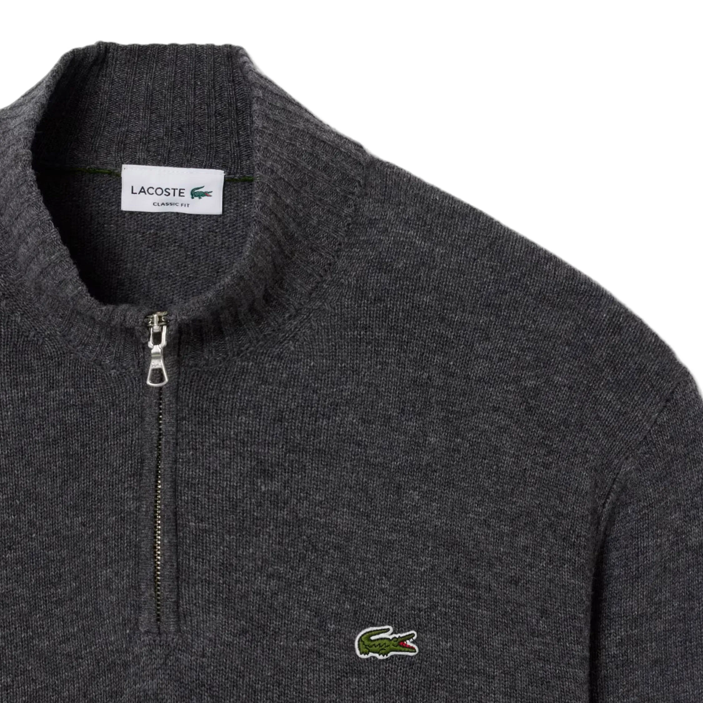 Lacoste High Collar Zip Sweater sold by Asphalt Gold product image thumbnail 3