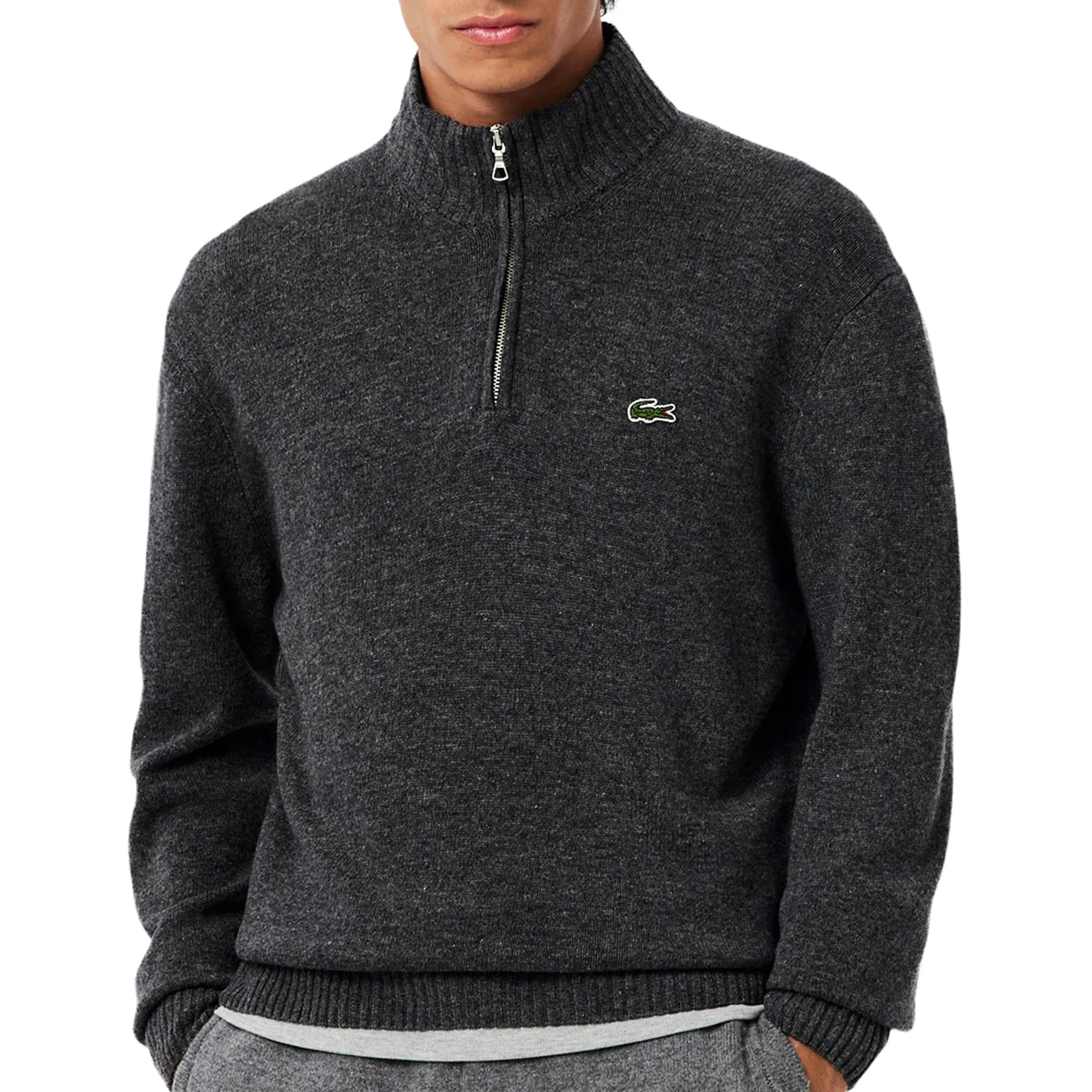 Lacoste High Collar Zip Sweater sold by Asphalt Gold product image thumbnail 2