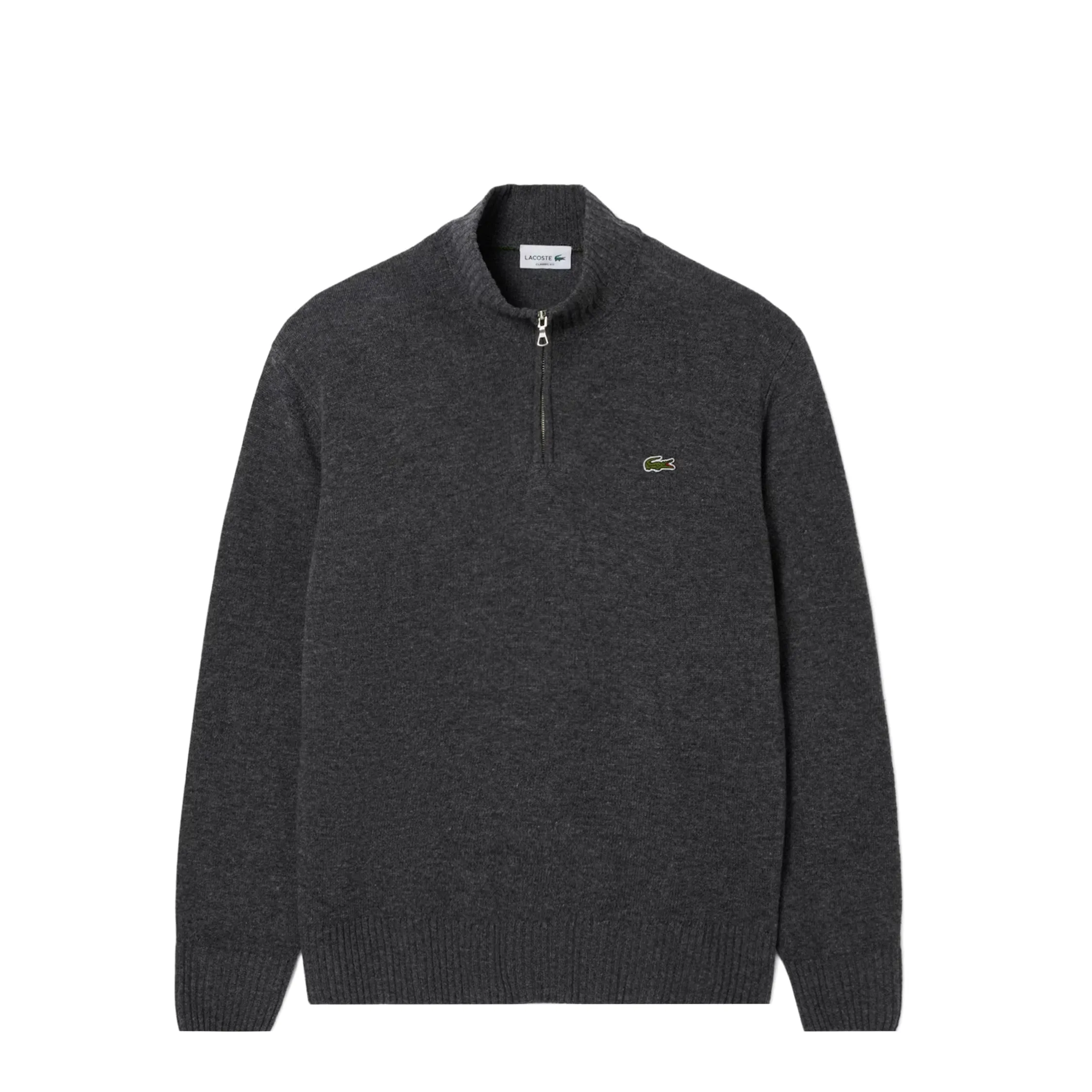 Lacoste High Collar Zip Sweater sold by Asphalt Gold