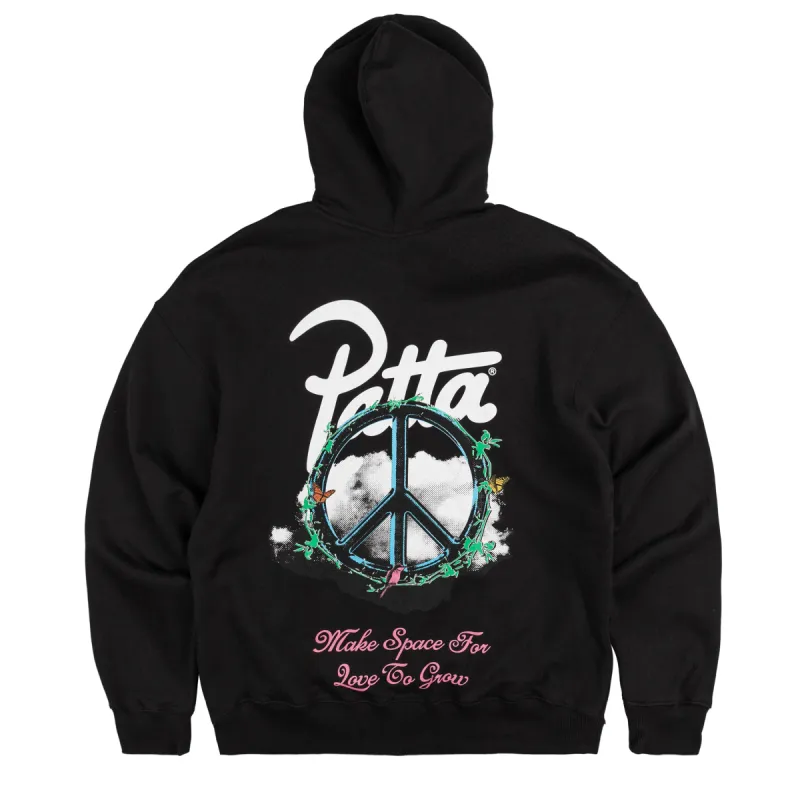 Patta Xerox Peace Boxy Hooded Sweater sold by Asphalt Gold