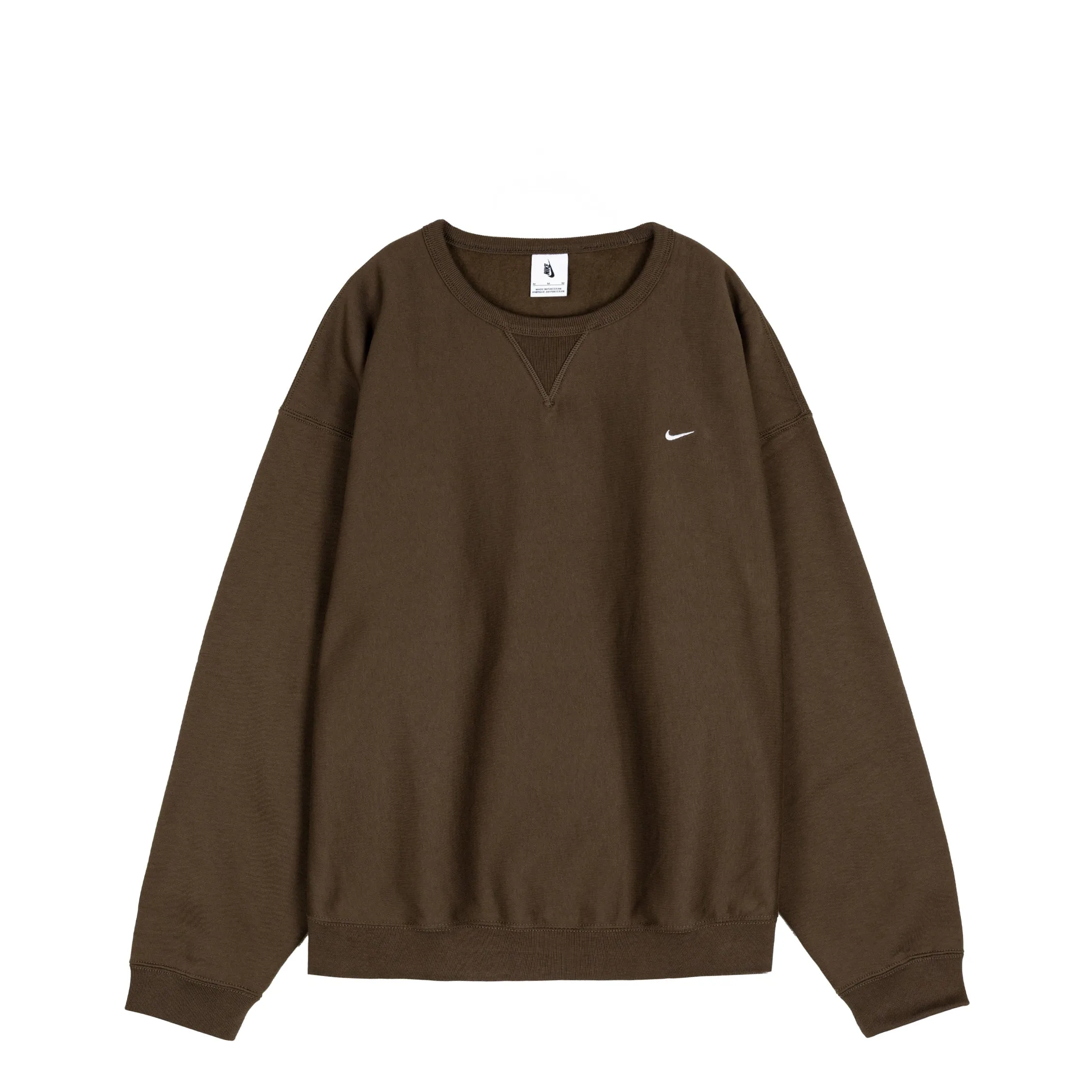 Nike Solo Swoosh Fleece Crewneck sold by Asphalt Gold