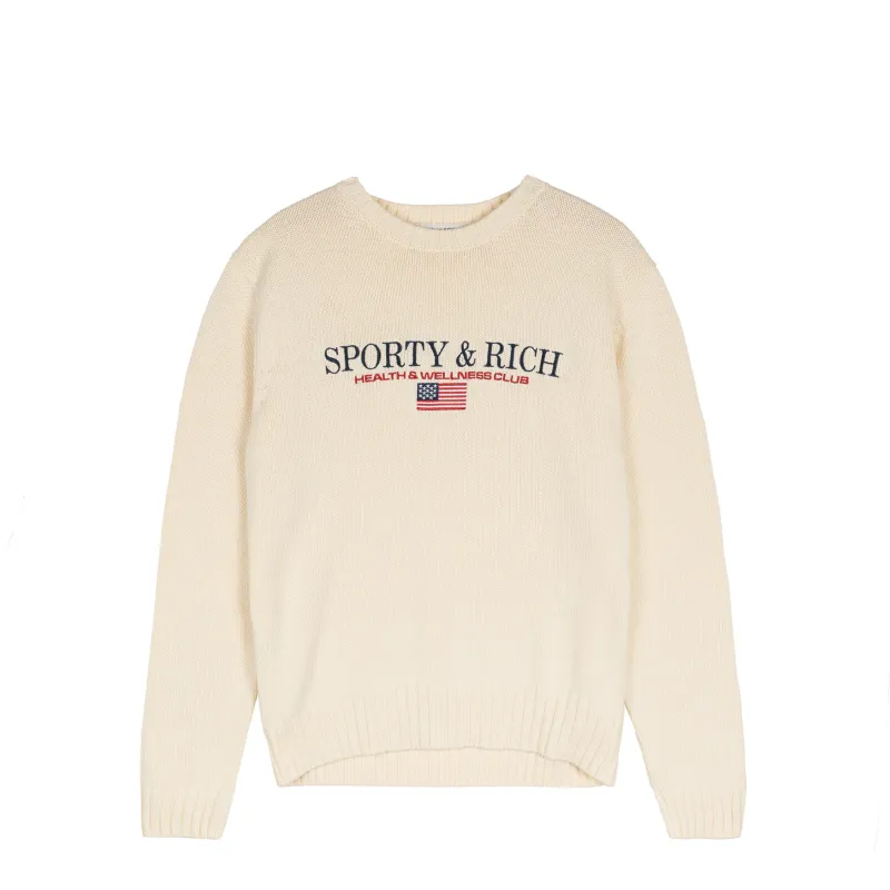 Sporty & Rich S&R Nautical Cotton Sweater made by Sporty and Rich