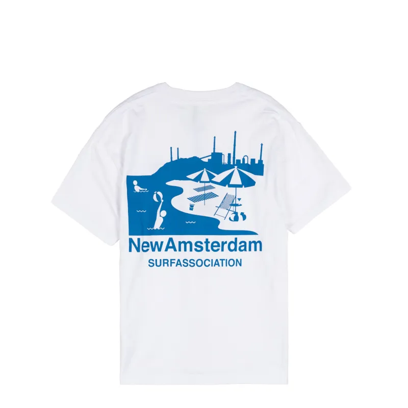New Amsterdam Surf Association Beach Sign Tee made by Asphalt Gold