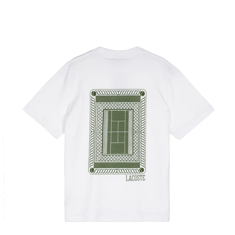 Lacoste Tennis Court Print T-Shirt sold by Asphalt Gold